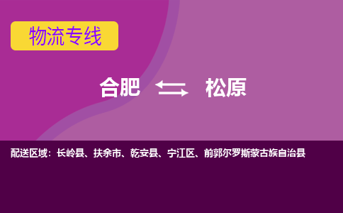 合肥到松原物流专线-合肥到松原货运专线-合肥到松原运输专线
