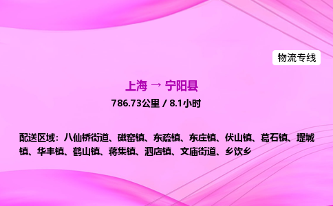 上海到宁阳县物流专线_上海物流到宁阳县_上海至宁阳县物流公司