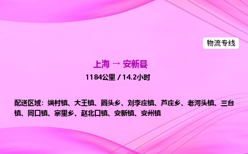 上海到安新县物流专线_上海物流到安新县_上海至安新县物流公司