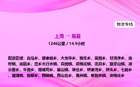 上海到义县物流专线_上海物流到义县_上海至义县物流公司