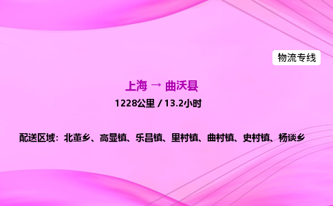 上海到曲沃县物流专线_上海物流到曲沃县_上海至曲沃县物流公司