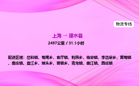 上海到建水县物流专线_上海物流到建水县_上海至建水县物流公司