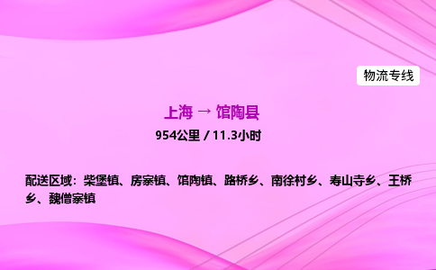 上海到馆陶县物流专线_上海物流到馆陶县_上海至馆陶县物流公司