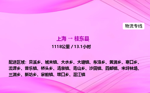 上海到桂东县物流专线_上海物流到桂东县_上海至桂东县物流公司